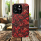 Crimson Bloom Tough iPhone Magnetic Case, Protective iPhone Case, Stylish iPhone Cover, Gift for Her, Mother's and Birthday Gifts, Unique Floral Accessories