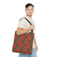 Red Tropical Bliss Tote Bag