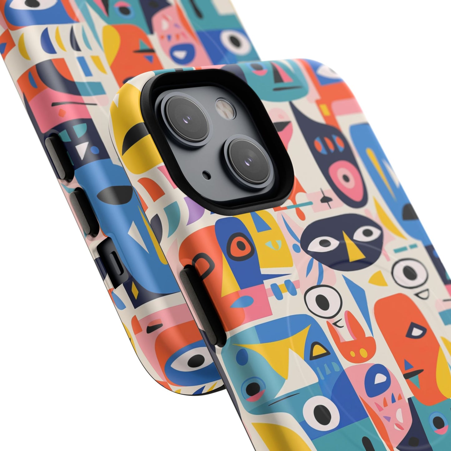 Personalized Vibrant Phone Case,  Magnetic iPhone Cover, Colorful Abstract Protection, Trendy Gift, Unique Tech Accessory, Art Phone Case