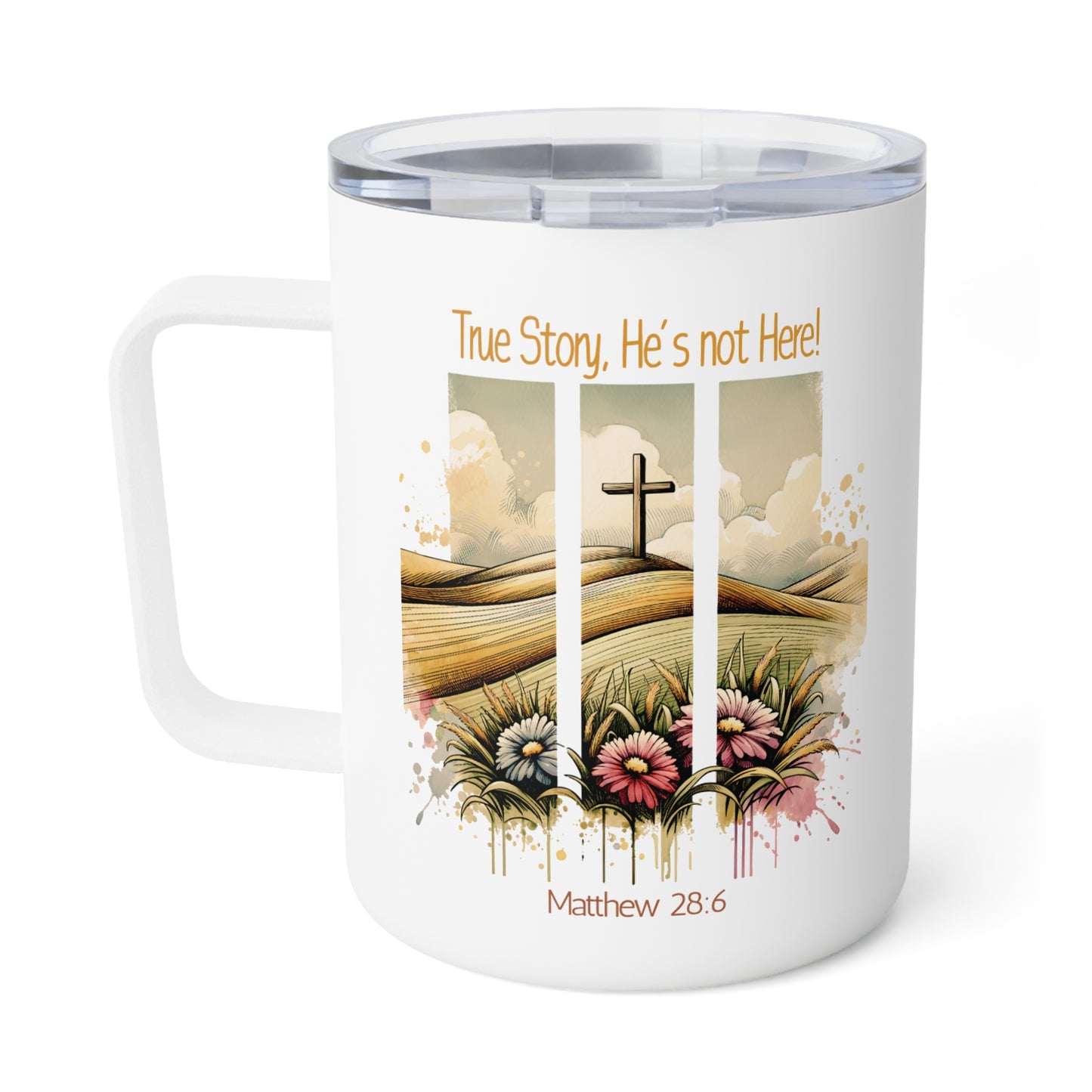 Inspirational Insulated Coffee Mug - 10oz with Nature Design