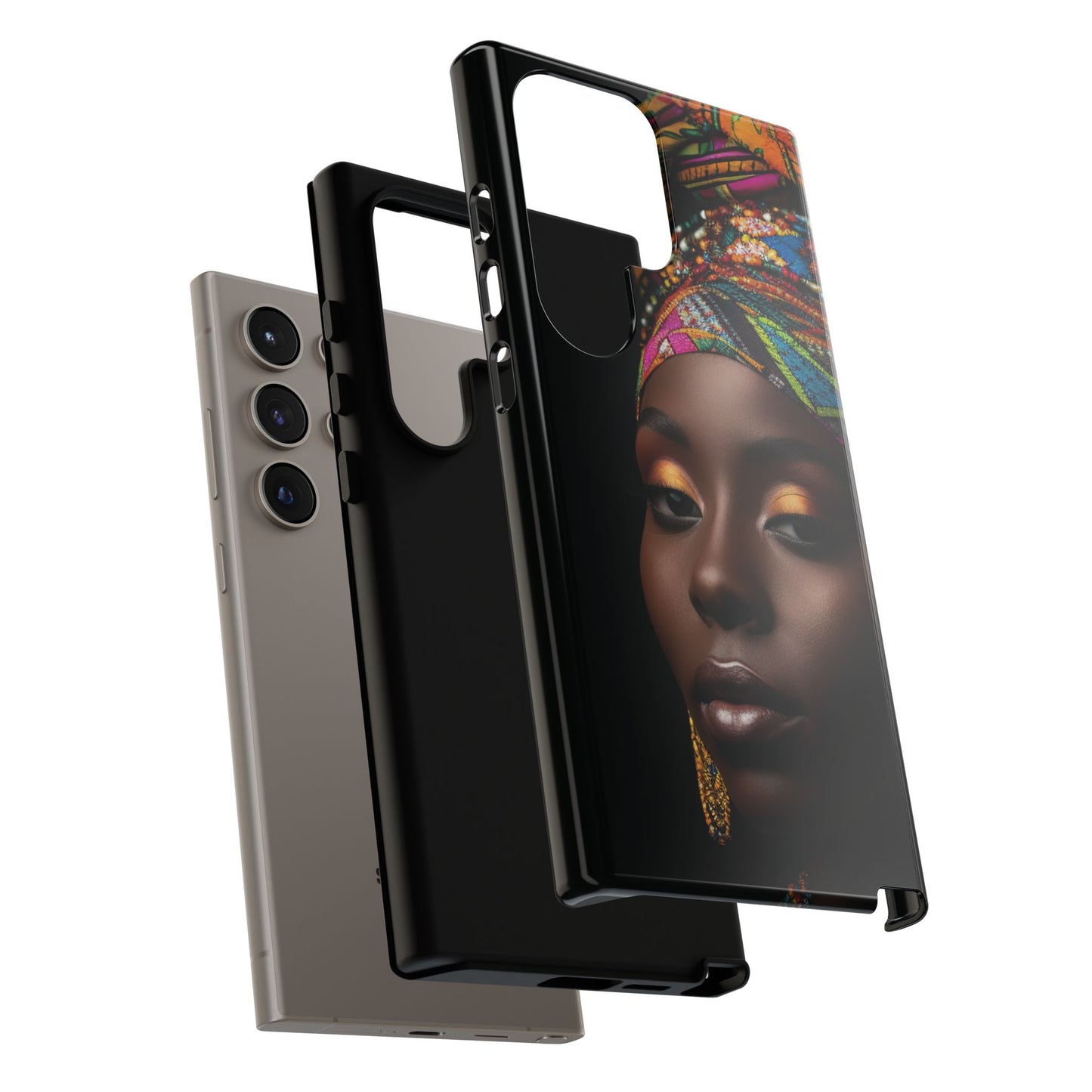 Regal Reflections: African Majesty Tough Google Pixel, iPhone and Samsung Cases.