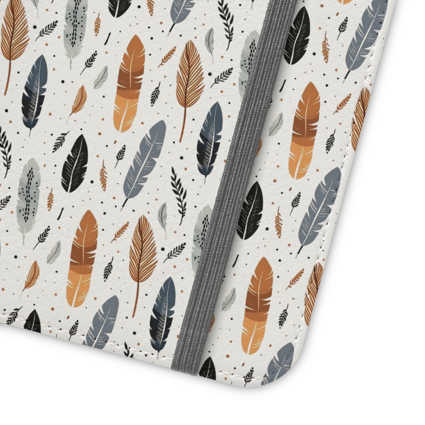 Whispering Feathers iPhone and Samsung Flip Cases