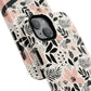 Personalized Floral Blush Garden Whisper Tough Magnetic MagSafe® iPhone® 13, 14, 15, 16, 17, Pro, Pro Max, Plus Cases (Custom Name).