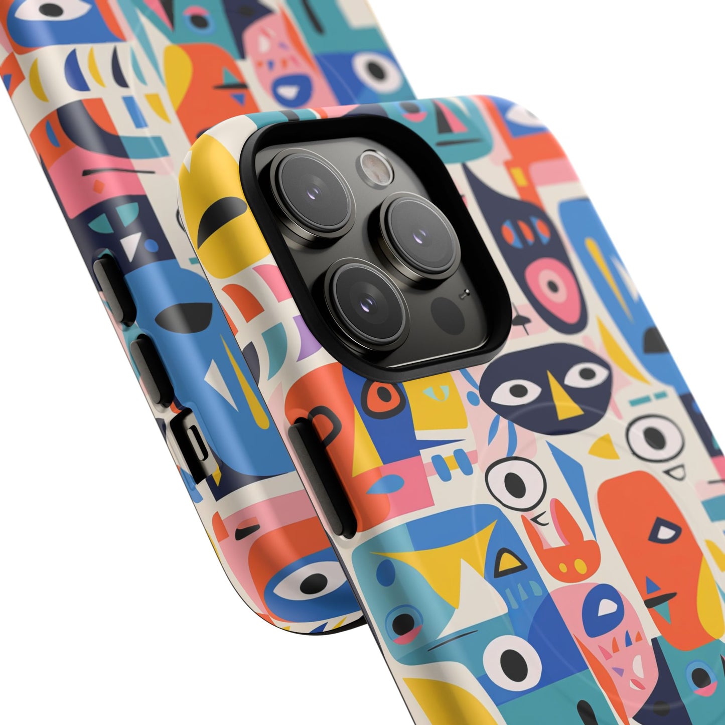 Personalized Vibrant Phone Case,  Magnetic iPhone Cover, Colorful Abstract Protection, Trendy Gift, Unique Tech Accessory, Art Phone Case