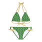 Green Tropical Bliss Strappy Bikini Set (AOP)