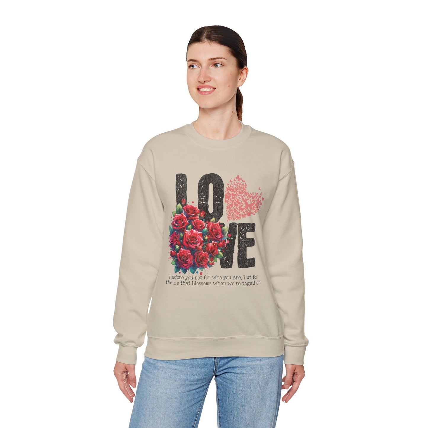 LOVE Always Unisex Heavy Gildan Blend™ Crewneck Sweatshirt.