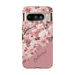 Personalized Cherry Blossom Tough Phone Case — Pink Floral Protective Case for Samsung & Google