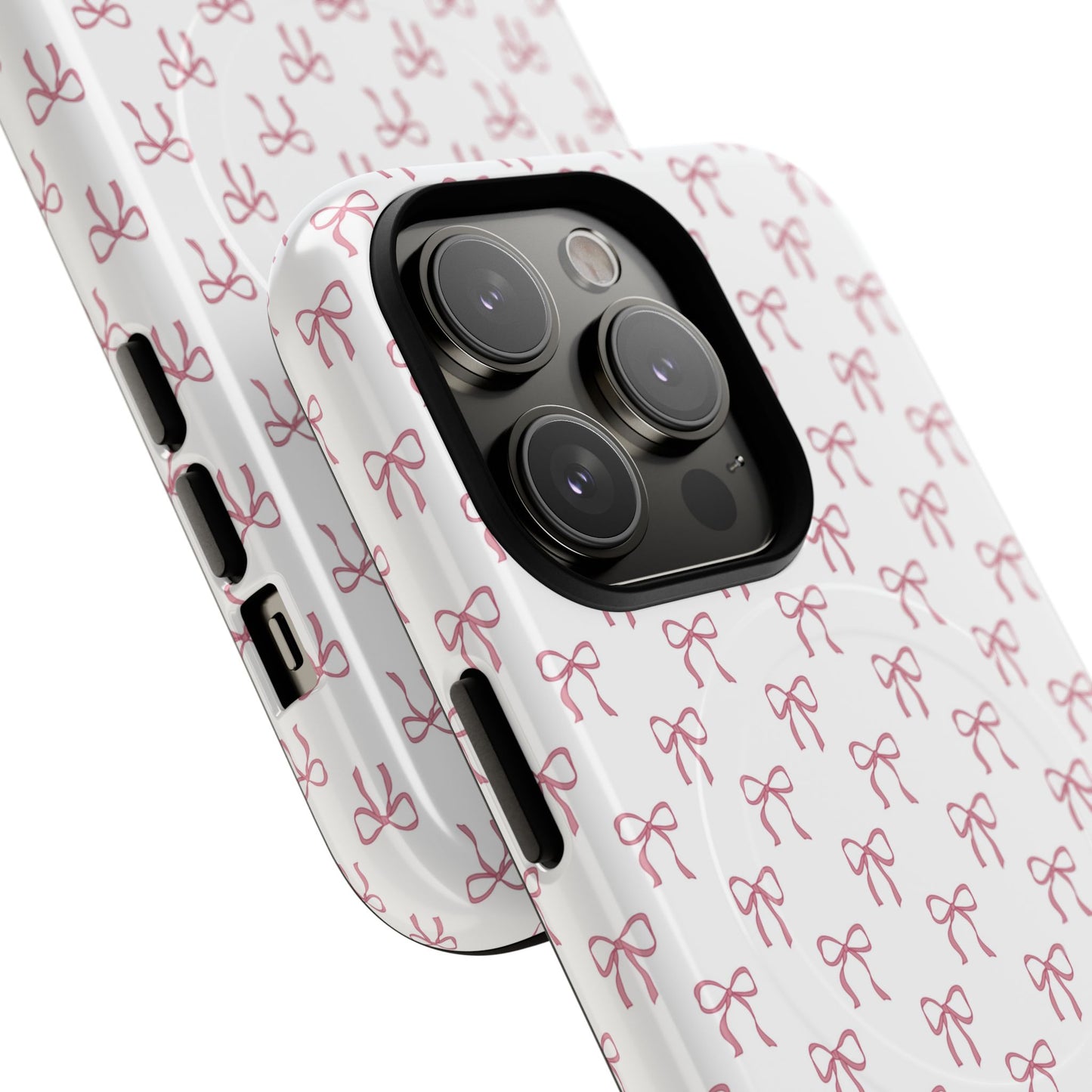 Blush Coquette Bow Bliss Magnetic iPhone Cases, Gift for Her, Cute iPhone Accessories, Fun Personalized Cases, Stylish Tech Gifts, Birthday Present