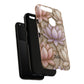 Personalized Lotus Floral Stained Glass Effect Tough Phone Case