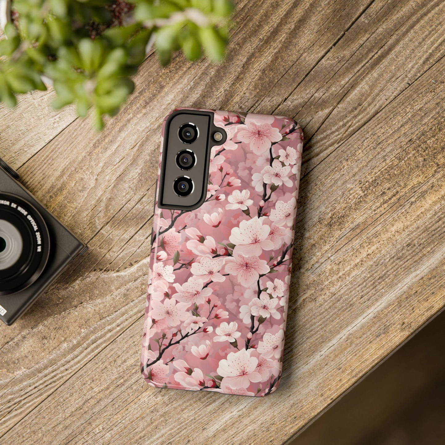 Cherry Blossom iPhone and Samsung Tough Phone Cases