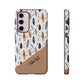 Personalized Whispering Feathers Tough Case — Dark Feather Protective Phone Case for Samsung & Google