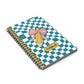 Teal Checkered Charm Spiral Journal (EU)- (PY)