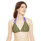 Brown Tropical Bliss Strappy Bikini Set (AOP)