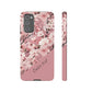 Personalized Cherry Blossom Tough Phone Case — Pink Floral Protective Case for Samsung & Google