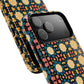 Celestial Spice Tiling Colorful Tough Magnetic iPhone Case, Unique iPhone Cover, Artistic Mobile Shell, Durable Design Accessory, Trendy Gift Idea, MagSafe® iPhone Case.