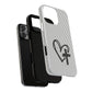 Tough Magnetic Phone Case with Heart & Cross Design, Durable Phone Cover, Unique Gift for Her, Stylish Accessory, Everyday Use