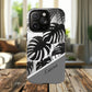 Personalized Monochrome Monstera Tropical Phone Case - Tough Magnetic MagSafe® Cases, Gifts for Nature Lovers, Stylish Phone Accessories, Gifts for Her.
