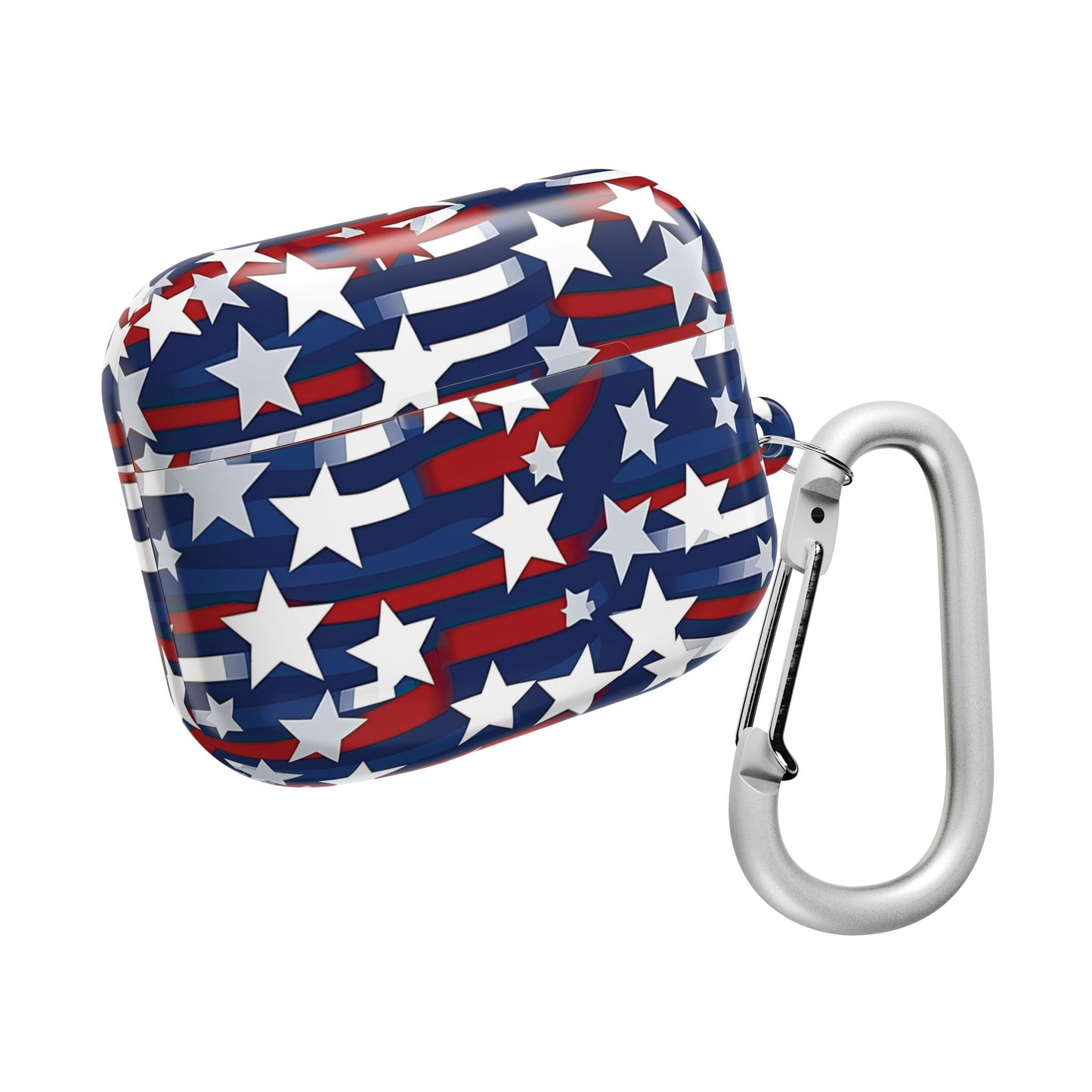 Patriotic Waves AirPod Case – Stars & Stripes Design, Mother’s, Father’s Day Gifts, Anniversary Gifts.