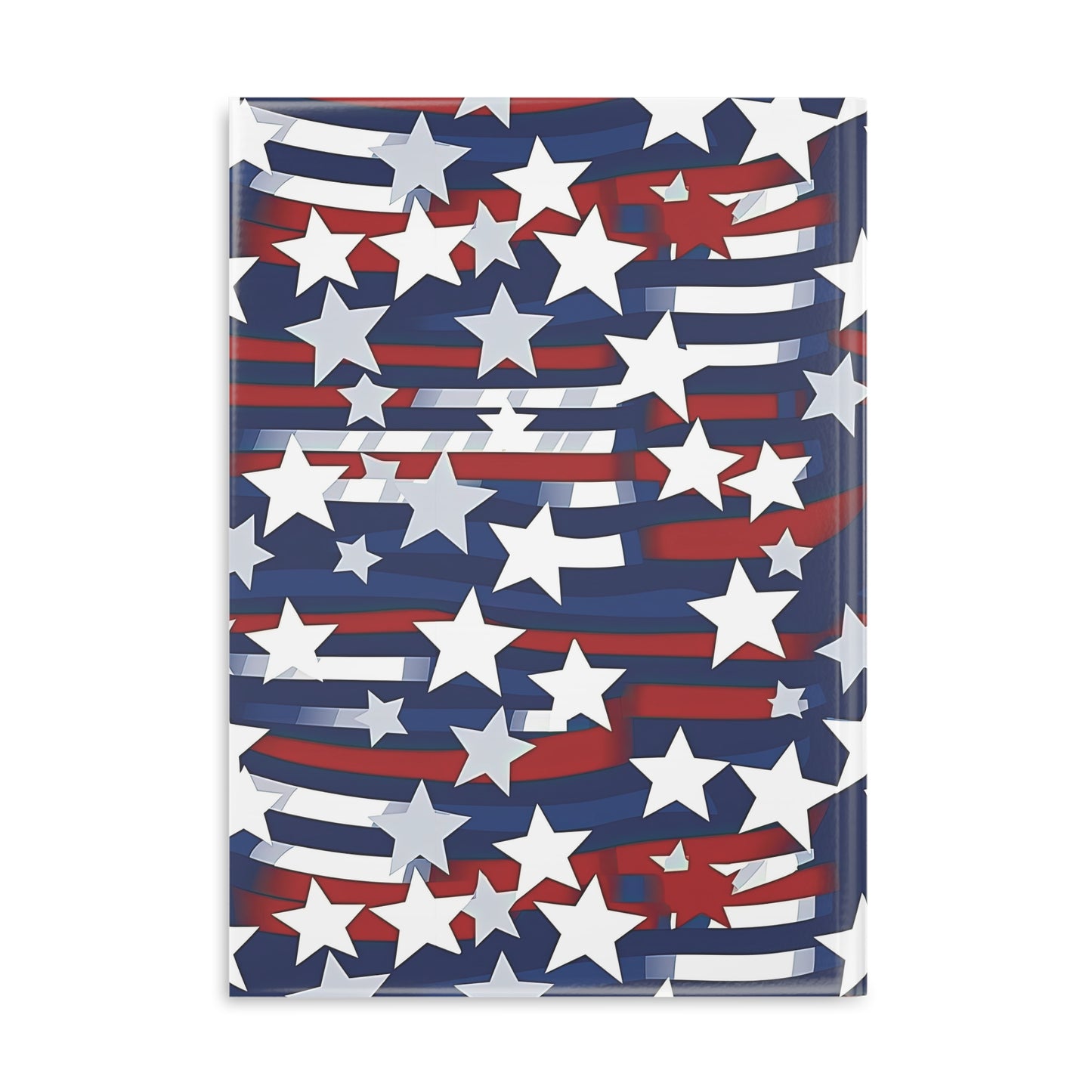 Patriotic Waves Hardcover Notebook with Puffy Covers