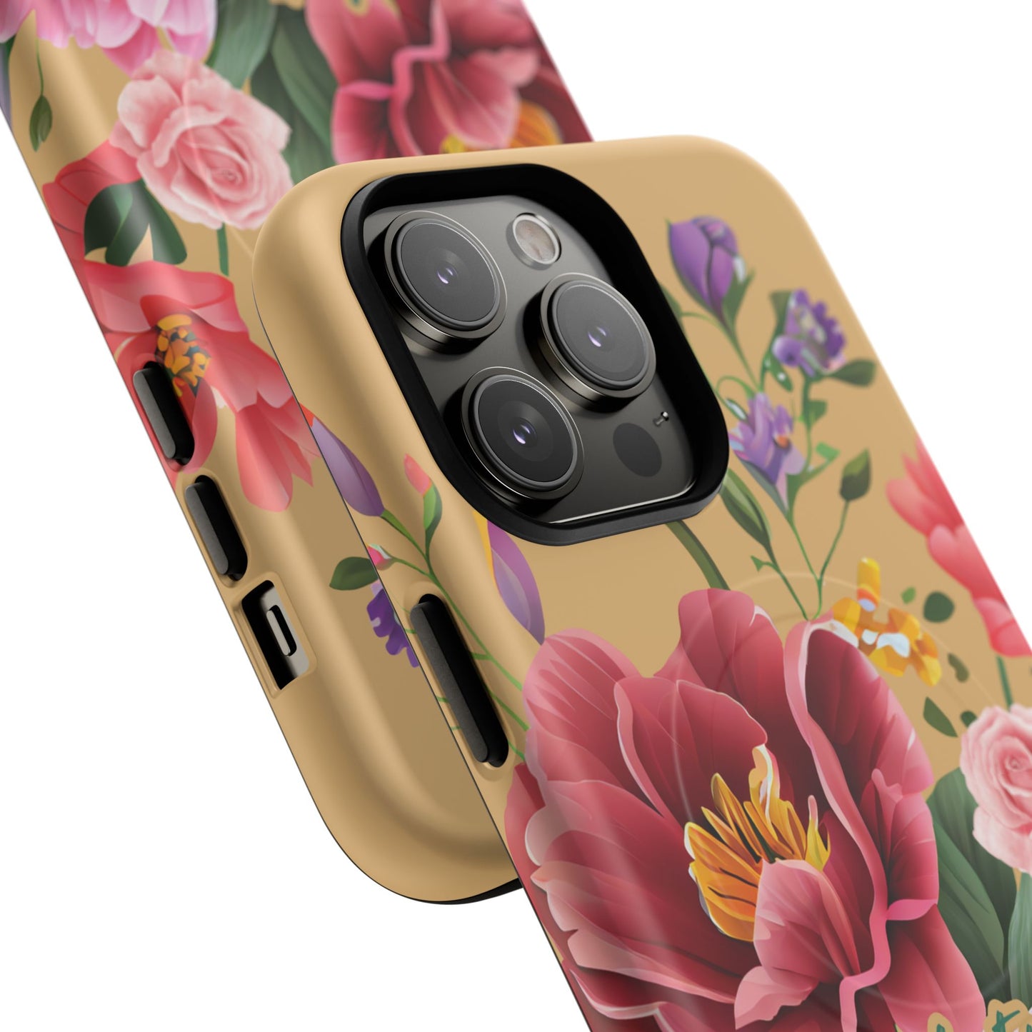 Let your Light Shine Matthew 5:16, Inspirational Gift, Tough iPhone Magnetic Case Scripture, Floral Bible Verse, MagSafe® iPhone® Tough Case, iPhone 14, iPhone 15, iPhone 16, Pro, Pro Max, Plus.