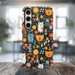 Whimsical Feline Garden iPhone, Samsung or Google Pixel Tough Cases