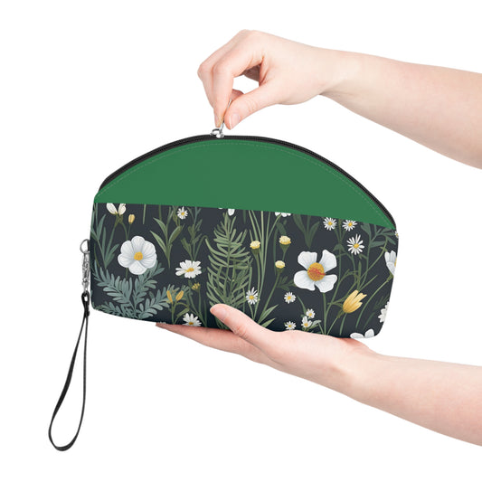Daisy Delight Chic Floral Makeup Bag | Stylish Cosmetic Pouch for Beauty Lovers