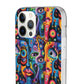 Psychedelic Visions Flexi iPhone and Samsung Case - Colorful Abstract Design.