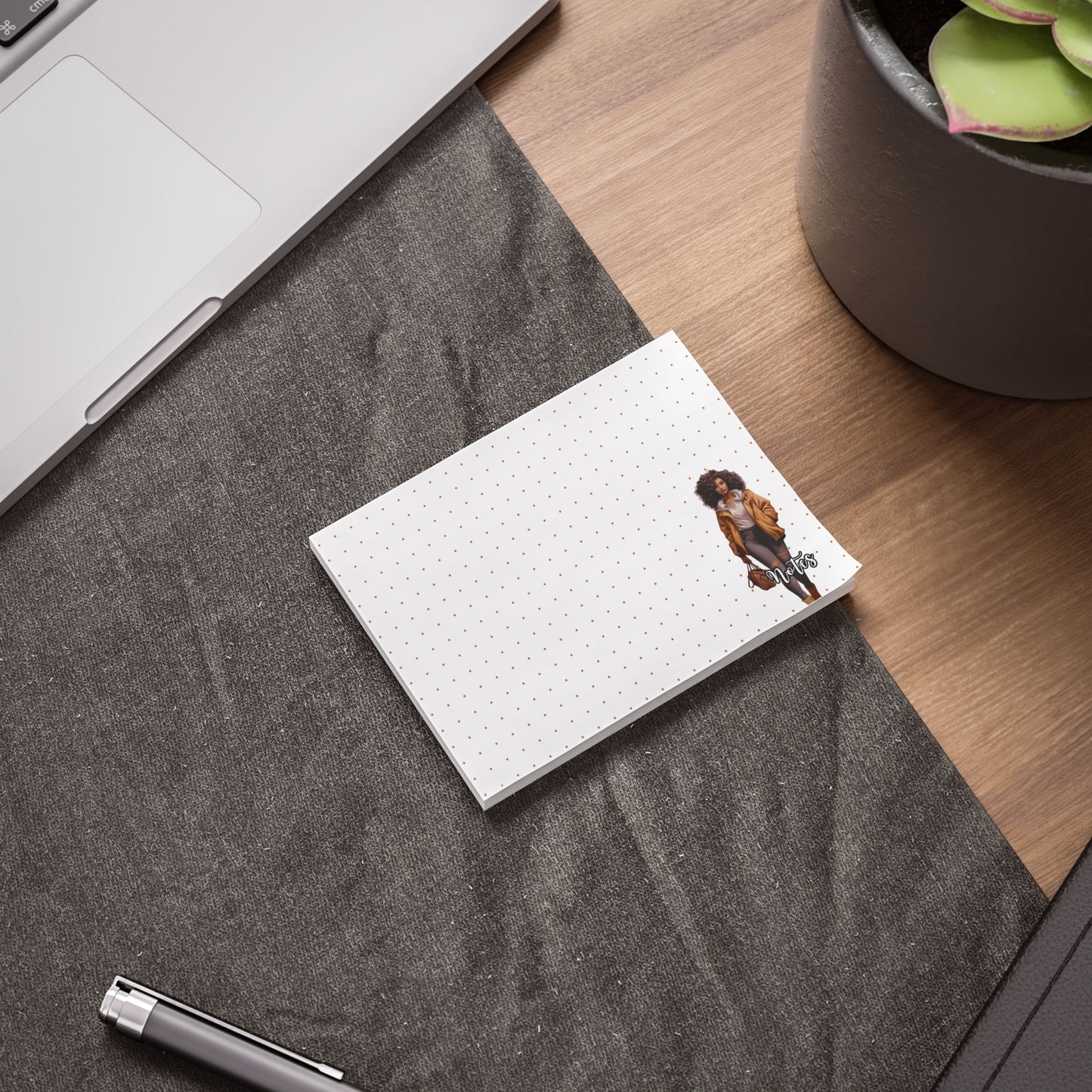 Chic Note Pads with Fashion Illustration, Stylish Sticky Notes for Organizing, Personalized Gifts for Her, Office Supplies, Creative
