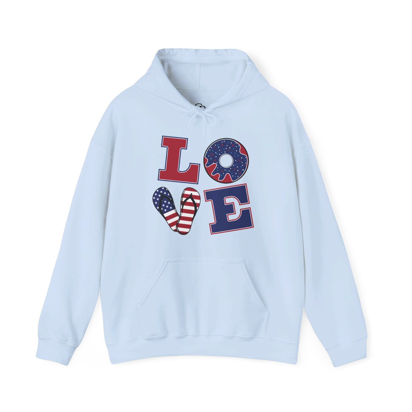 Patriotic LOVE Unisex Heavy Blend™ Hooded Sweatshirt