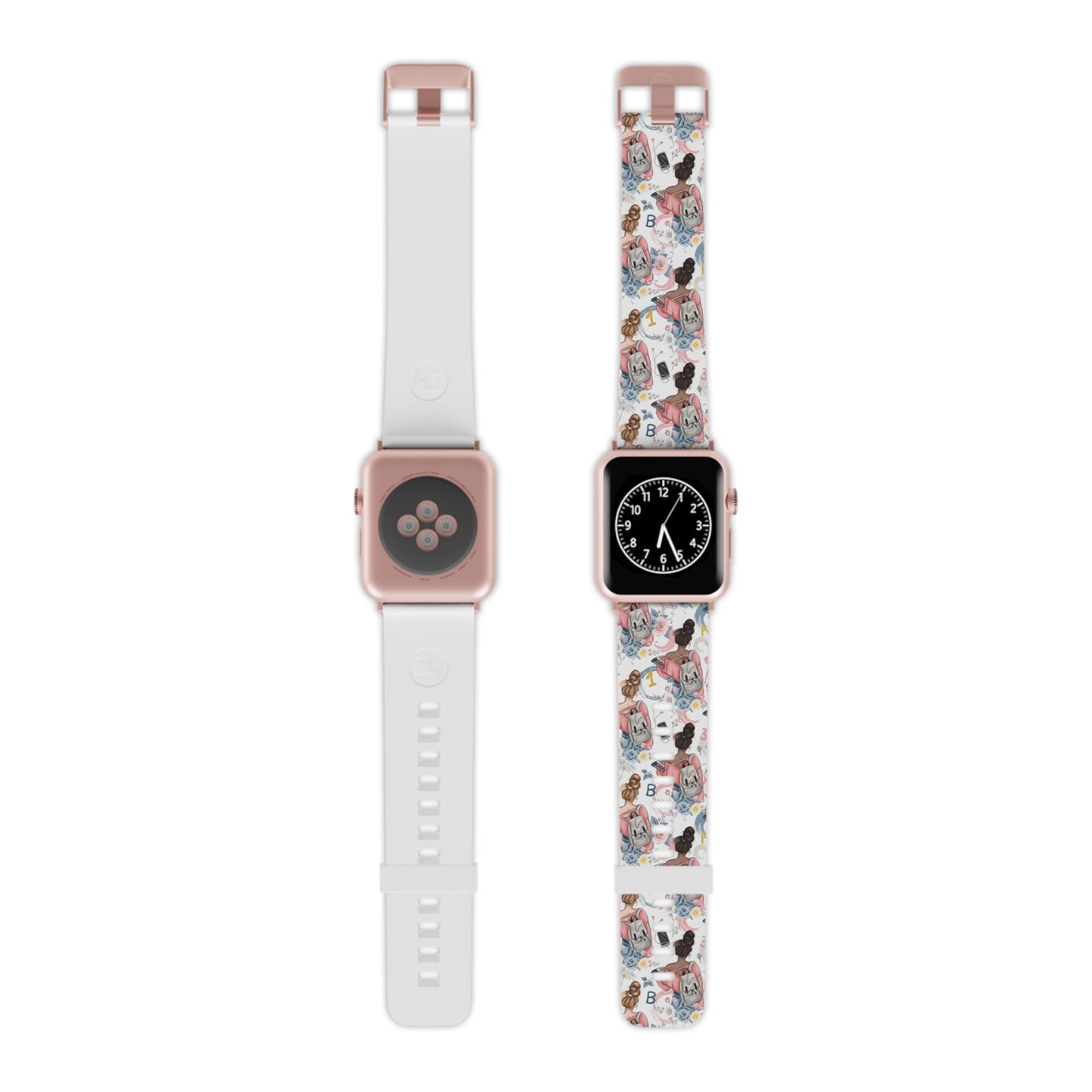 Study Chic Stylish Apple Watch Band - Floral Vintage Design for Trendsetters