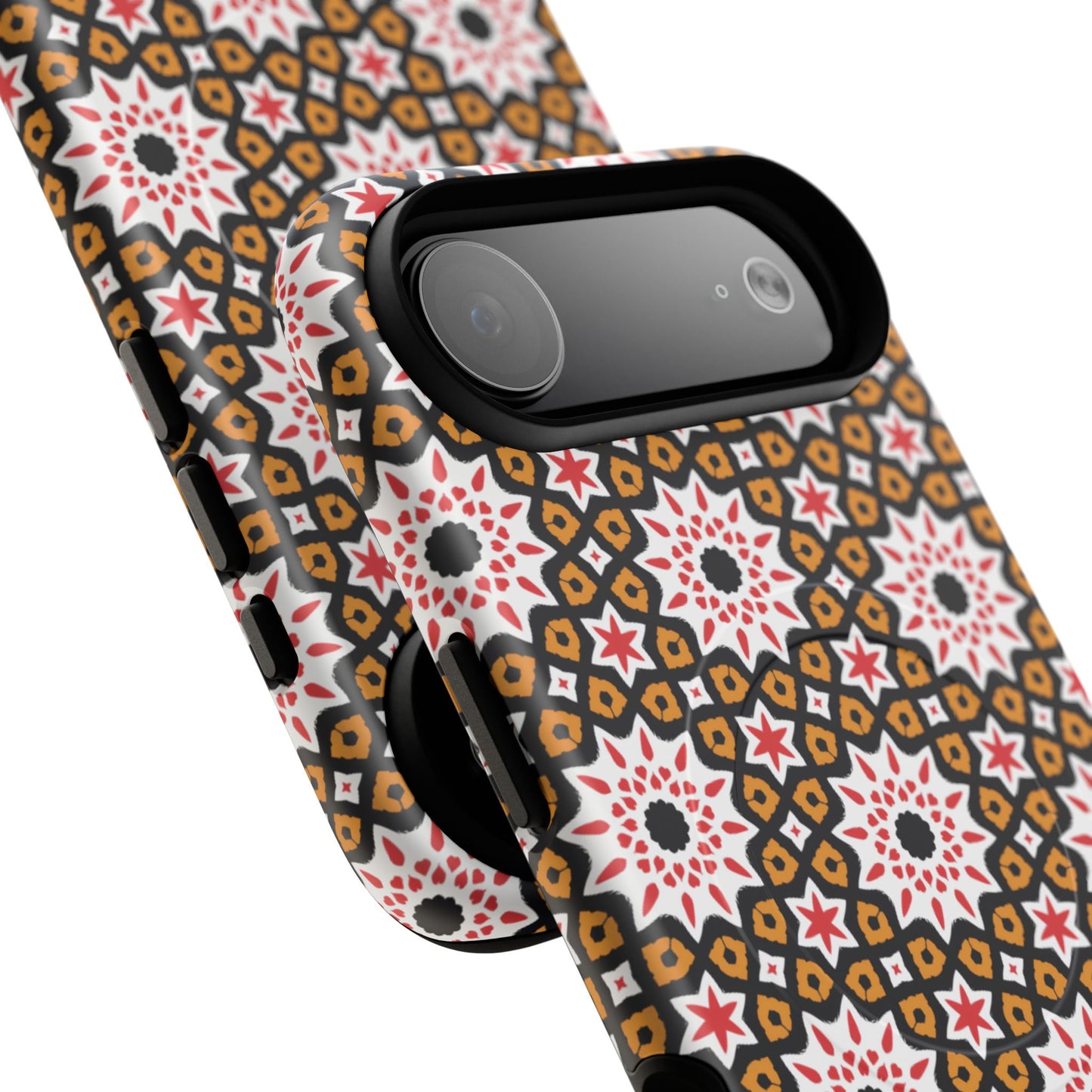 Bohemian Patterned Tough Magnetic Cases, Unique Phone Protection, Stylish Phone Cover, Gift for Trendsetters, Vibrant Designs