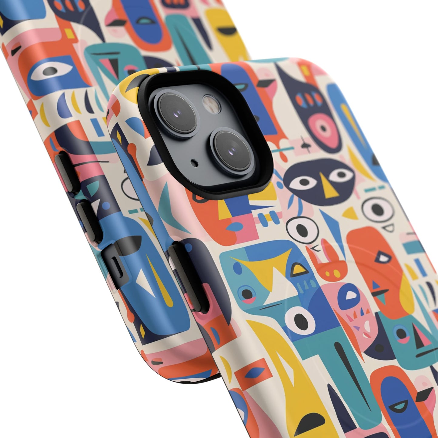 Vibrant Phone Case,  Magnetic iPhone Cover, Colorful Abstract Protection, Trendy Gift, Unique Tech Accessory, Art Phone Case