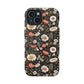 Blossom Elegance: Noir Garden Magnetic Tough iPhone Cases