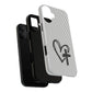 Tough Magnetic Phone Case with Heart & Cross Design, Durable Phone Cover, Unique Gift for Her, Stylish Accessory, Everyday Use