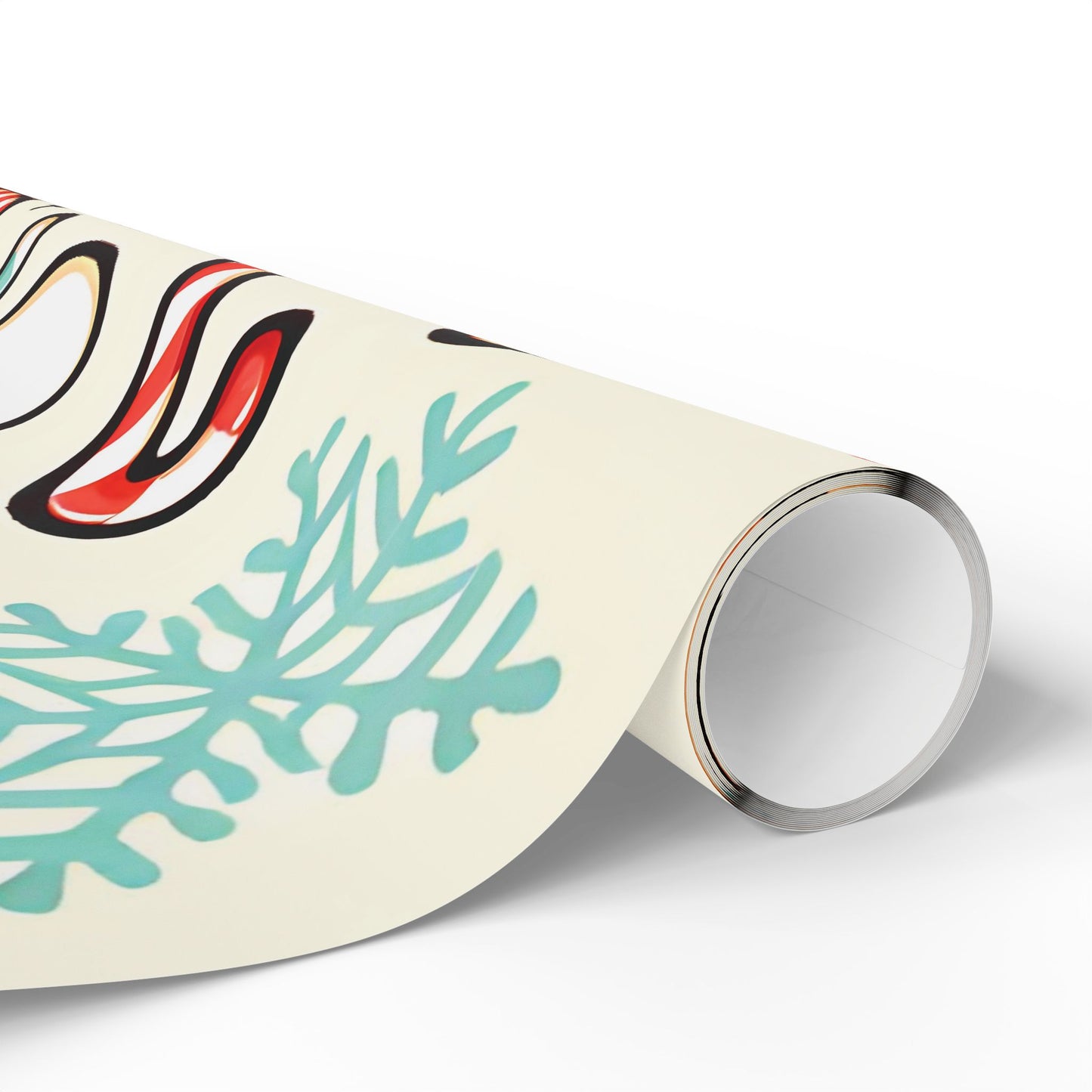 Wrapping Papers - Cream Ginger Bread Holiday Collection - Matte or Glossy Finish - 90gsm Paper