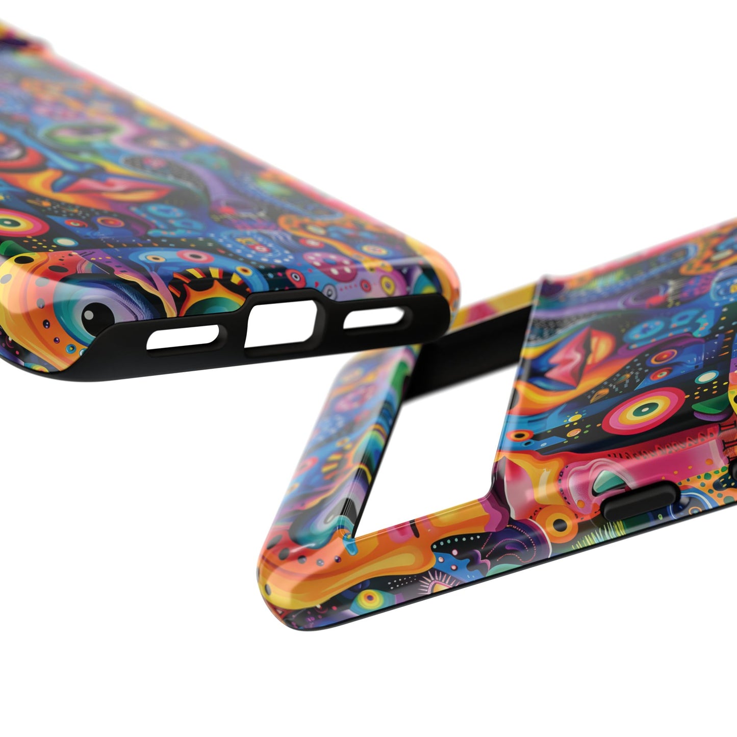 Psychedelic Visions Vibrant Samsung, iPhone and Google Pixel Phone Cases - Colorful Artistic Design