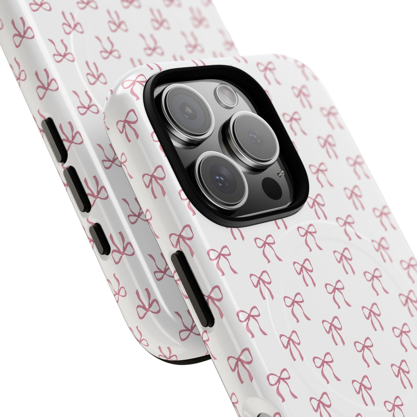 Blush Coquette Bow Bliss Magnetic iPhone Cases, Gift for Her, Cute iPhone Accessories, Fun Personalized Cases, Stylish Tech Gifts, Birthday Present