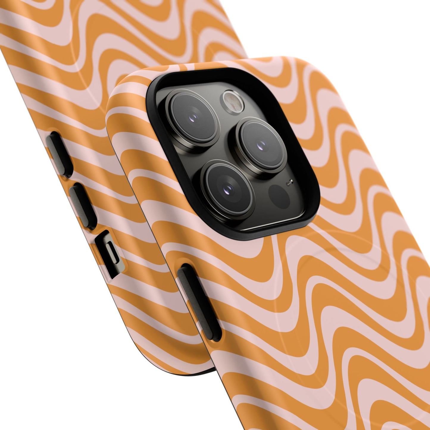 Stylish Tough Magnetic Case for Your iPhone - Trendy Wave Design, Durable Protector, Gift for Her, Cool Tech Accessory, Unique iPhone Cover, Magsafe iPhone Cover.