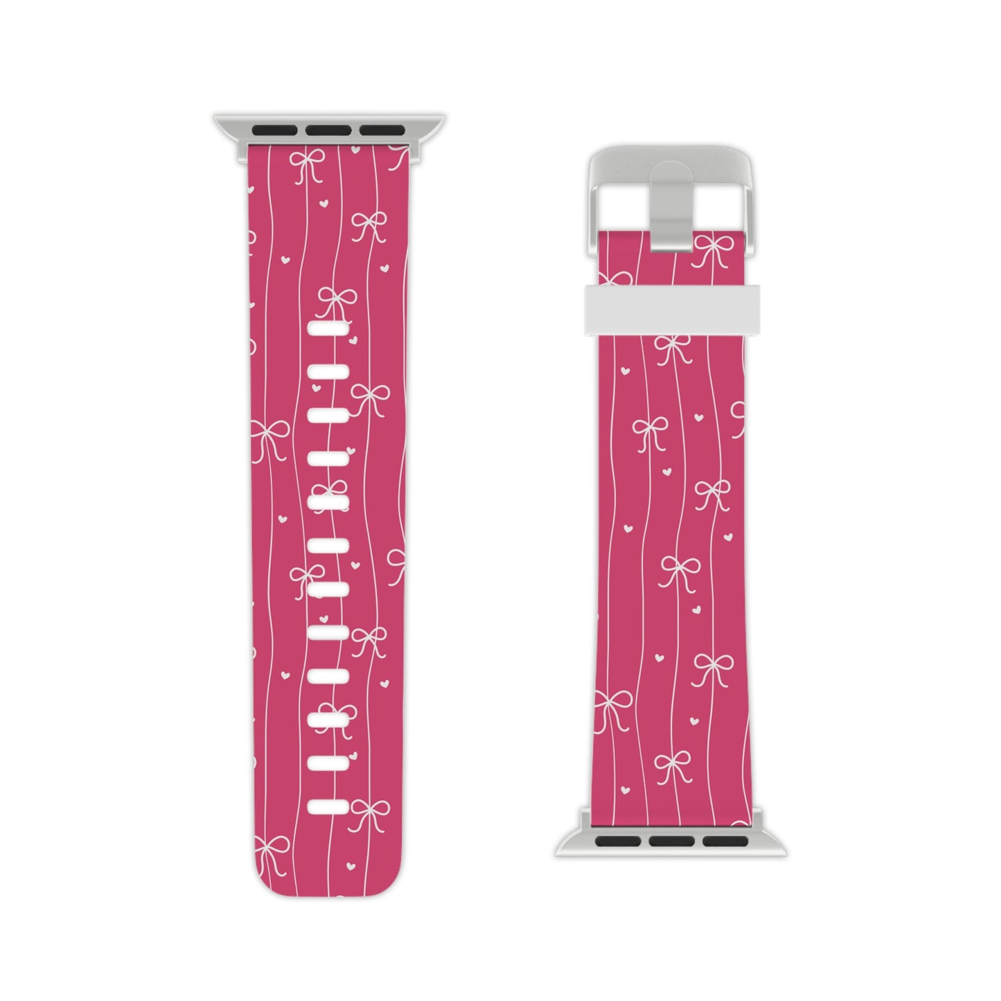 Pink Bow Coquette Apple Watch Band – Cute Giftable Strap for Women & Girls