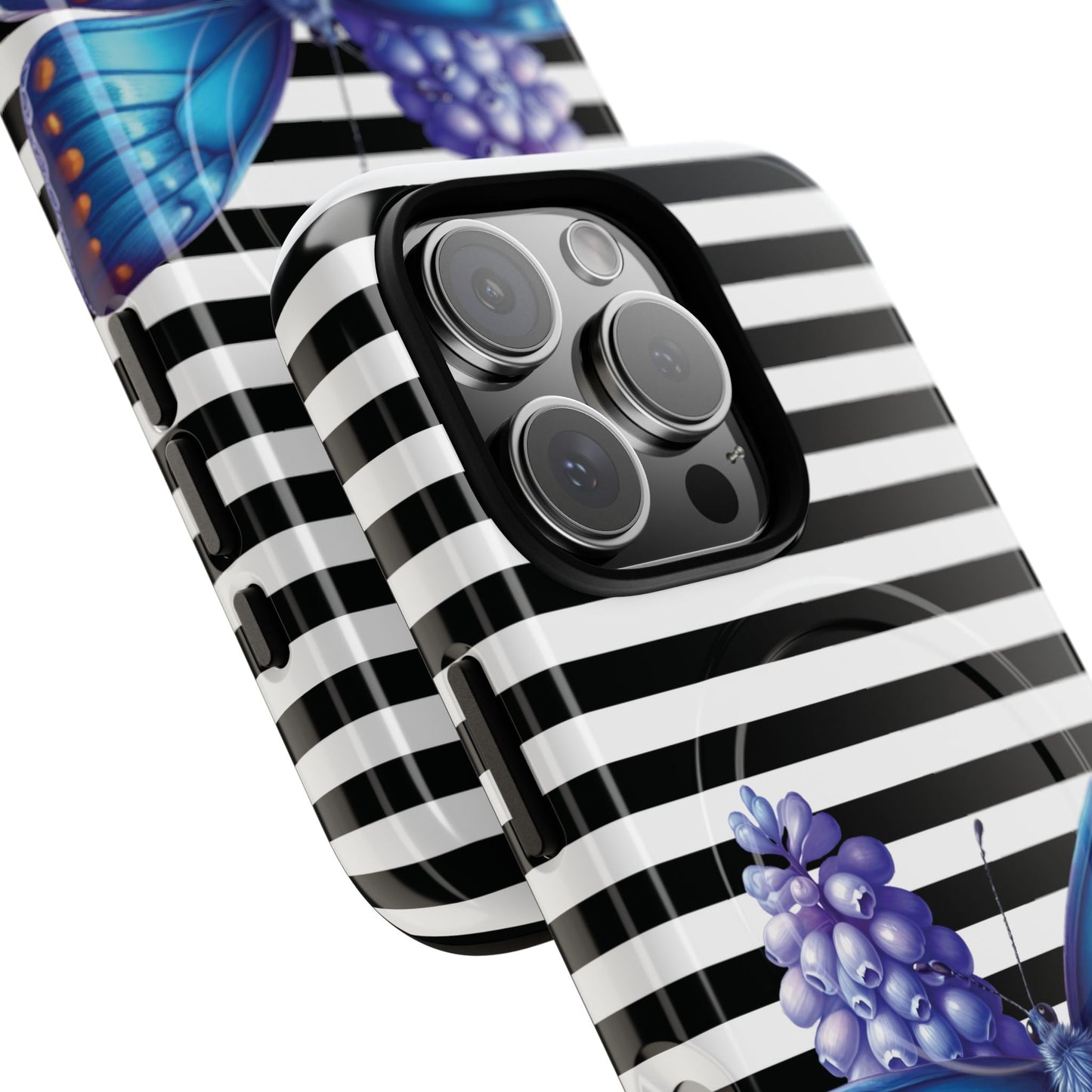 Midnight Bloom Tough iPhone Magnetic Cases - Floral, Stylish iPhone Cover, Gift for Her, Custom Mobile Case, Trendy iPhone Accessories