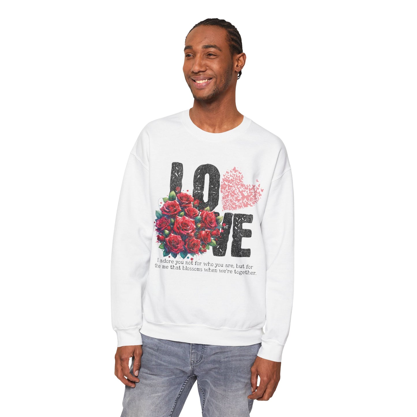 LOVE always Valentines Unisex Heavy Blend Crewneck