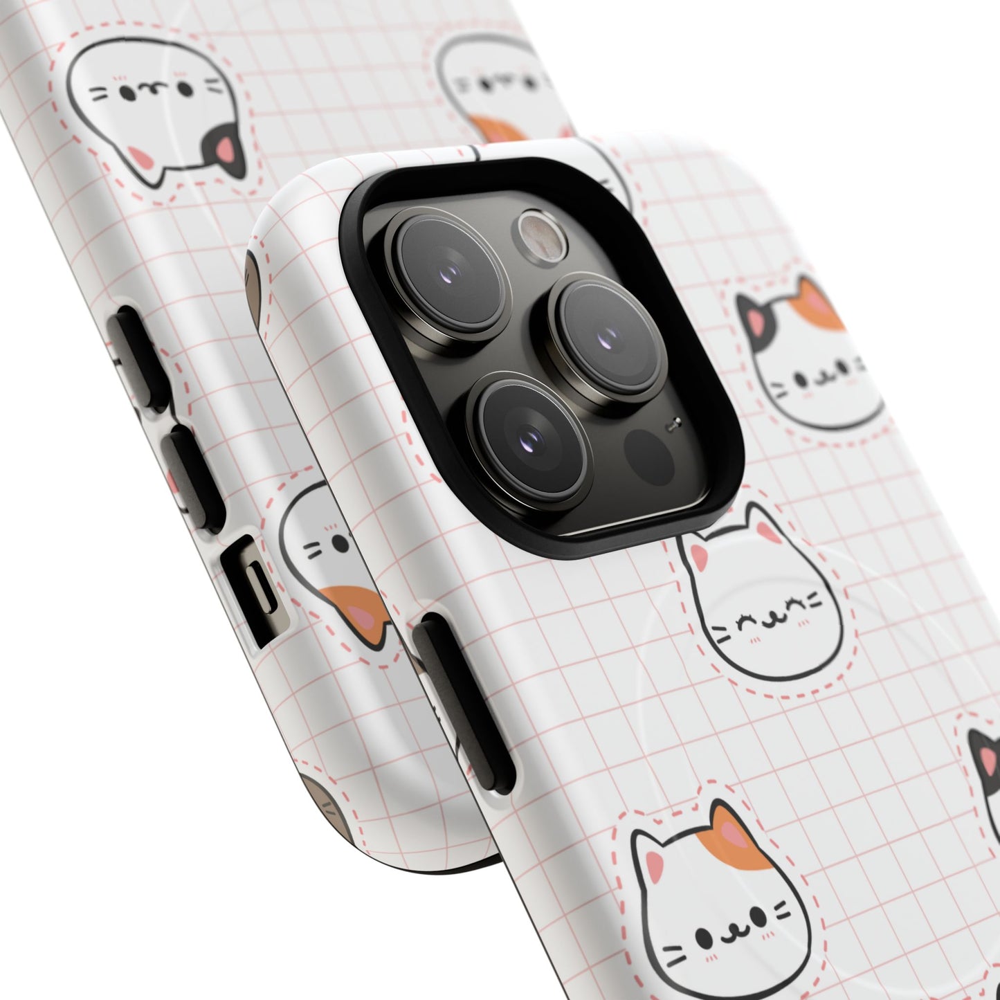 Cute Cat Tough Magnetic Case, iPhone Cover, Cat Lover Gift, Cute Cat Accessories, Pet-Themed iPhone Case