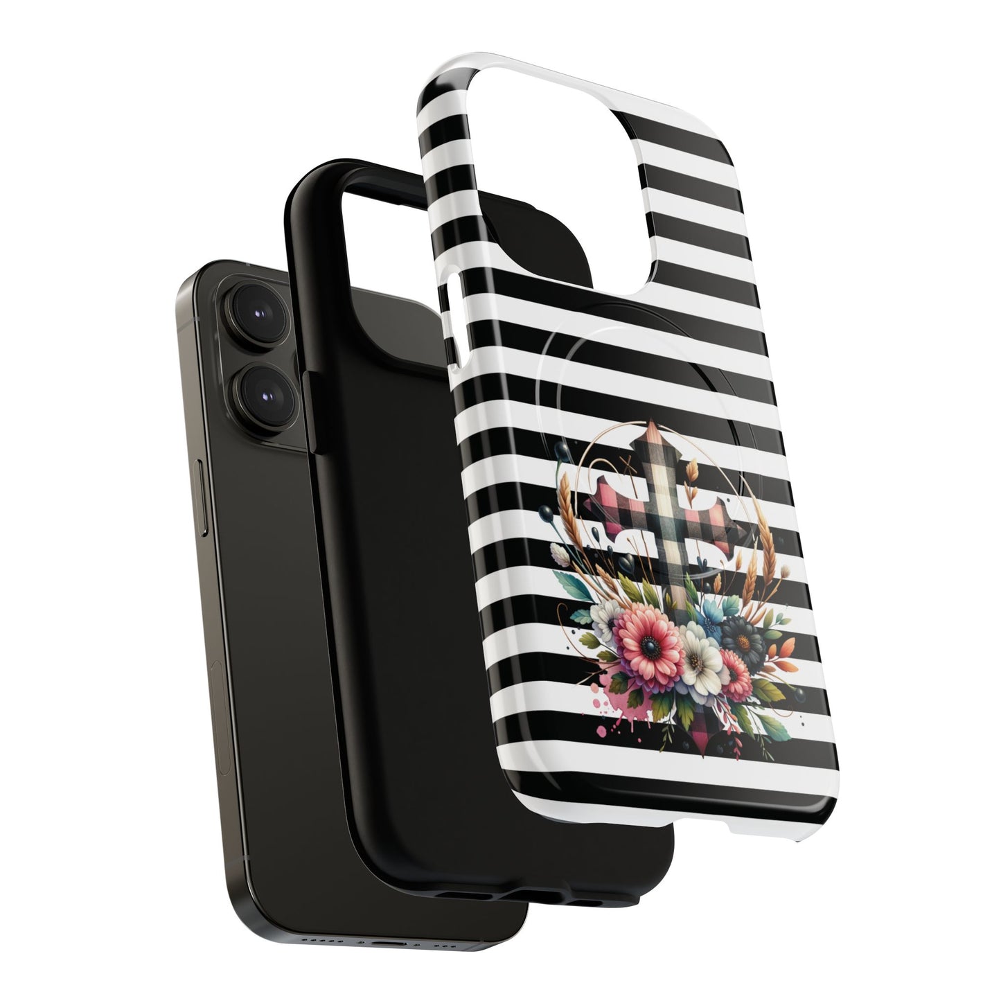 Striped in His Glory iPhone Case, Tough Magnetic Phone Protector, MagSafe iPhone Cover, Durable Case for Everyday Use, Gift for Nature Lovers, Vibrant Design.