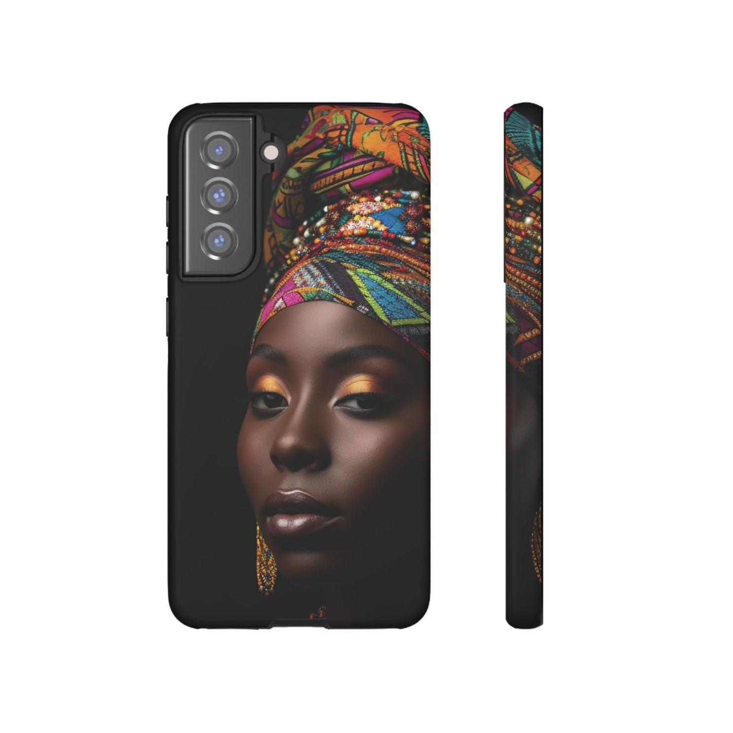 Regal Reflections: African Majesty Tough Google Pixel, iPhone and Samsung Cases.
