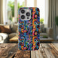 Psychedelic Visions Flexi iPhone and Samsung Case - Colorful Abstract Design.