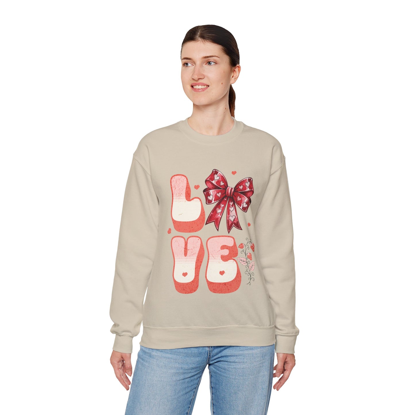 LOVE Coquette Unisex Heavy Gildan Blend™ Crewneck Sweatshirt.