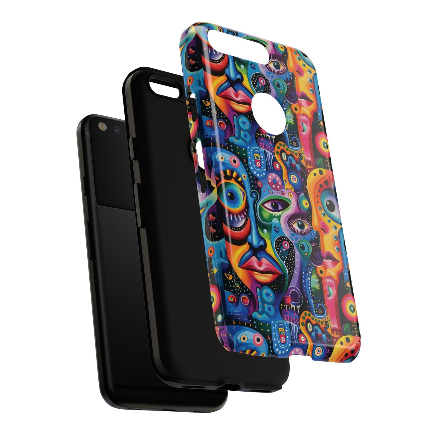 Psychedelic Visions Vibrant Art Google Pixel, iPhone and Samsung Phone Case - Tough Cases for Creative Souls