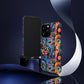 Psychedelic Visions Colorful Art iPhone Case - Tough Cases with Vibrant Abstract Design