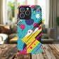 Retro Pop Vibes Magnetic iPhone Case with Abstract Design, Tough iPhone Cover, iPhone Accessory, Gift for Tech Lovers, Trendy iPhone Protector