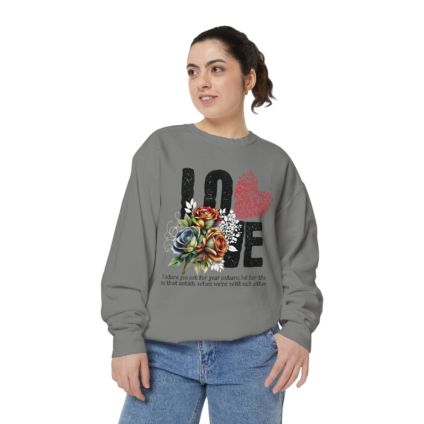 LOVE always Valentines Unisex Garment-Dyed Sweatshirt